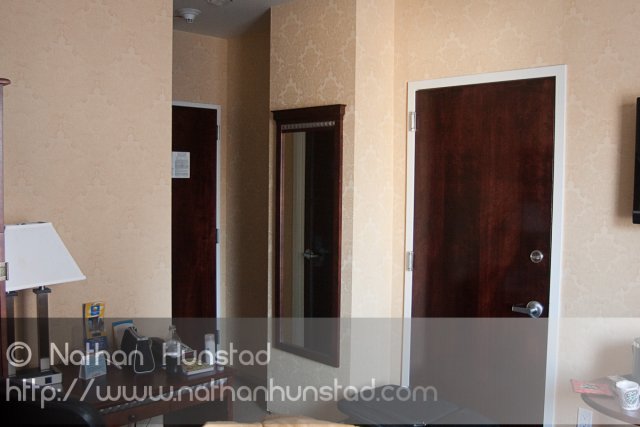 Our hotel, which was pretty good for New York